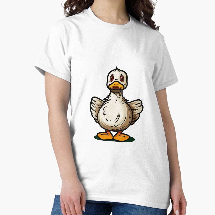 Quirky Angry Duck Classic T Shirt