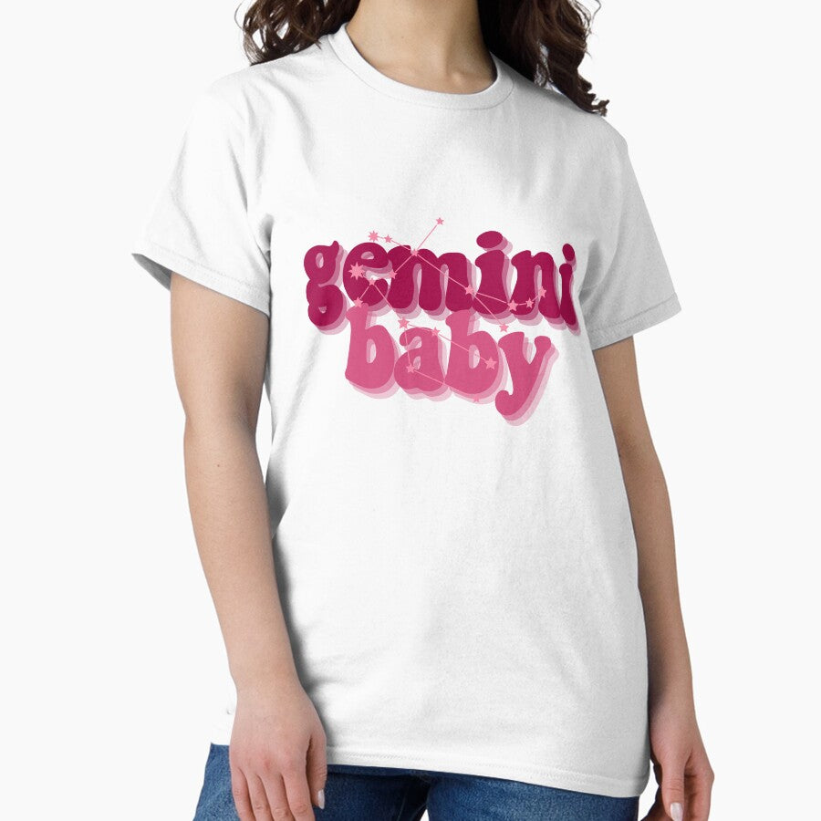 gemini baby zodiac sign design for tshirt sticker Classic T-Shirt