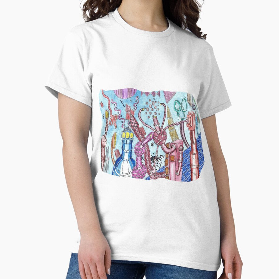 Abstract Art Fall In Or Fall Behind Classic T Shirt
