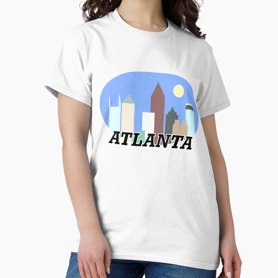 Atlanta Skyline - Simplistic Design Classic T-Shirt