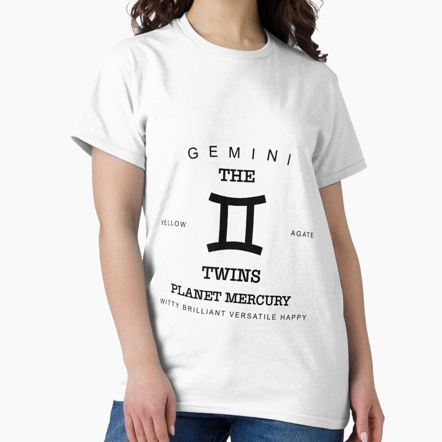 May June Birthday Gifts Born In May June Gemini Gift Zodiac Sign Horoscope Classic T-Shirt