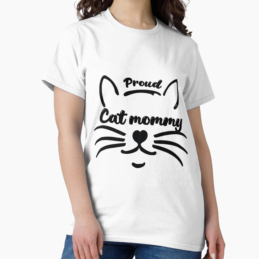 Proud Cat mommy Classic T-Shirt