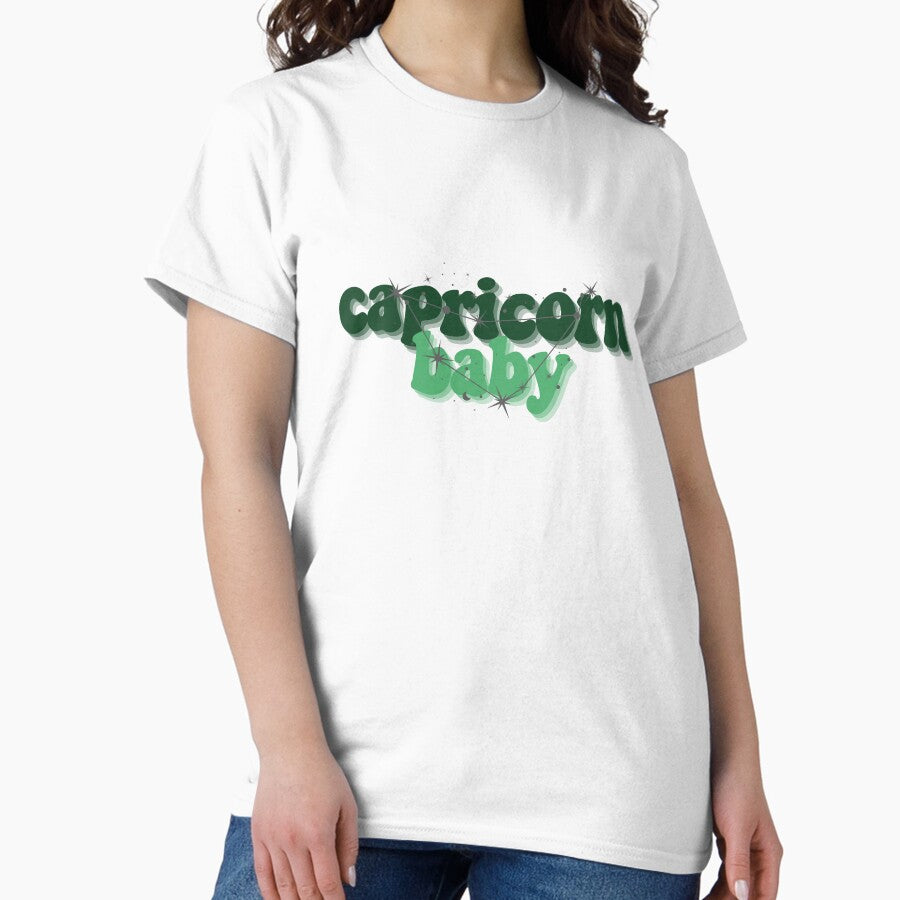 Capricorn baby zodiac sign design for tshirt sticker Classic T-Shirt