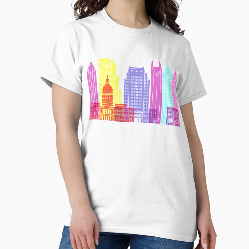 Atlanta V2 Skyline Pop Classic T Shirt