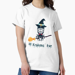 All Krakens' Eve. Seattle Kraken Halloween Design. Classic T-Shirt