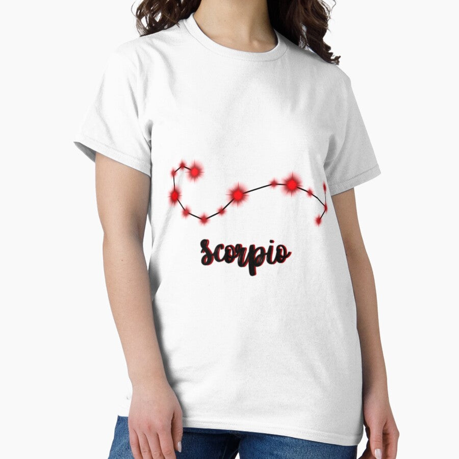 Scorpio Zodiac Sign - Red Classic T-Shirt