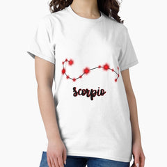 Scorpio Zodiac Sign - Red Classic T-Shirt