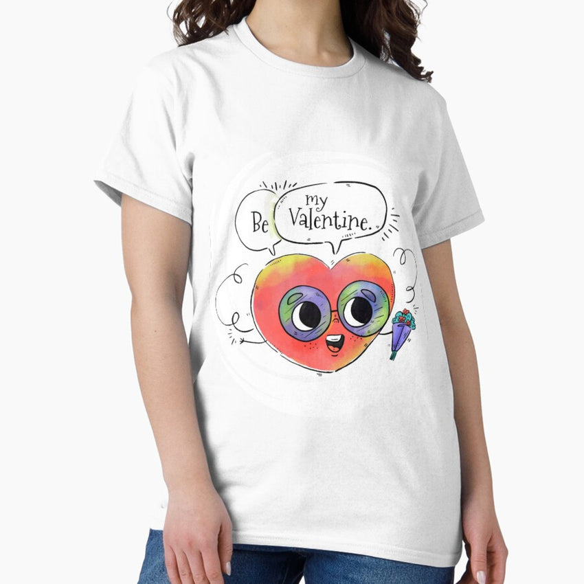 Be My Valentine Heart Classic T-Shirt