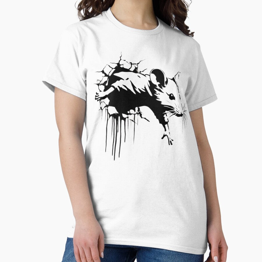 Rat Street Art Classic T Shirt