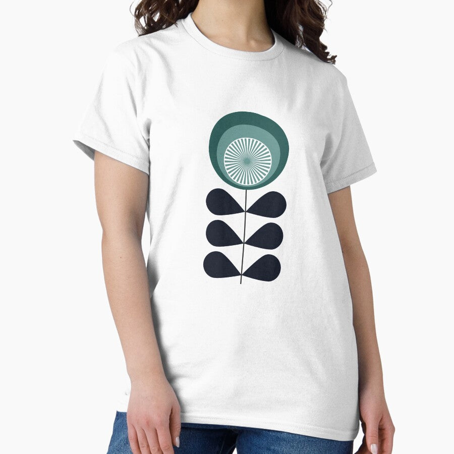 Mid century modern flower Classic T-Shirt