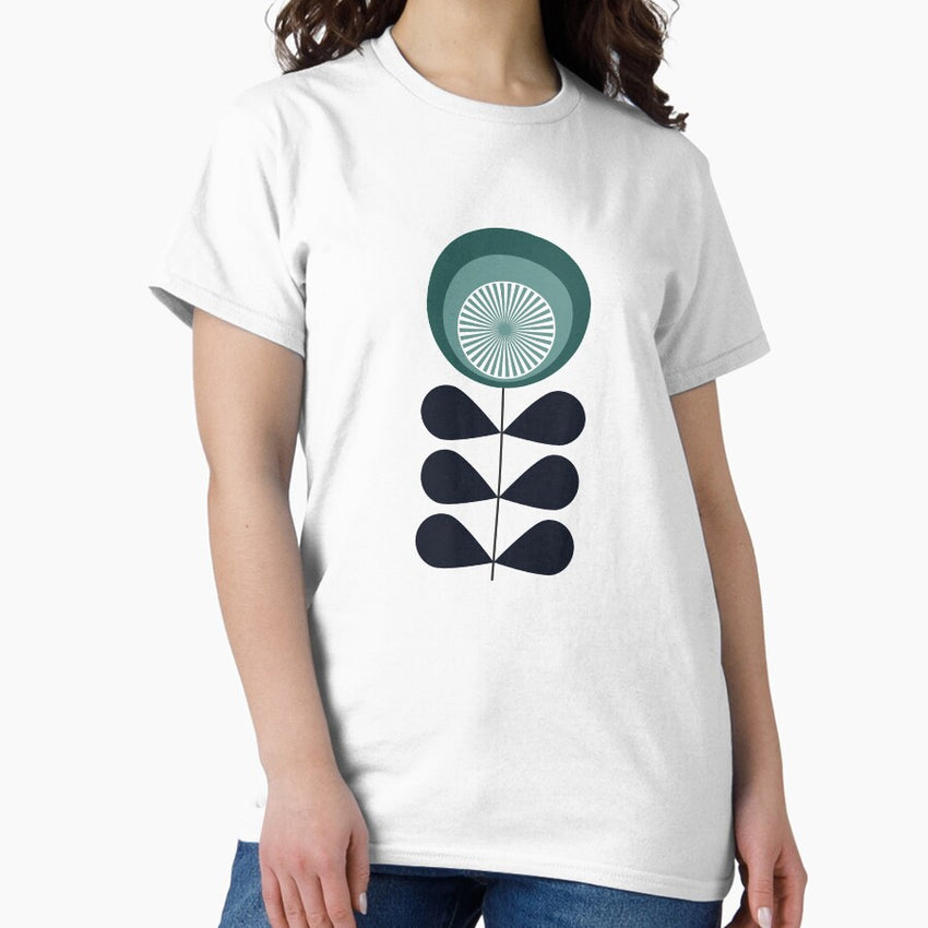 Mid century modern flower Classic T-Shirt