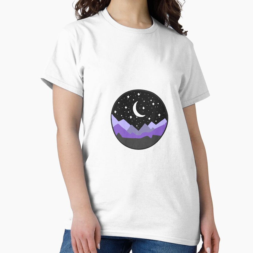 purple mountains at night Classic T-Shirt