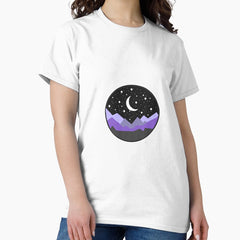 purple mountains at night Classic T-Shirt