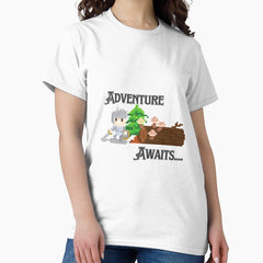 Adventure Awaits Pixel Art Classic T Shirt