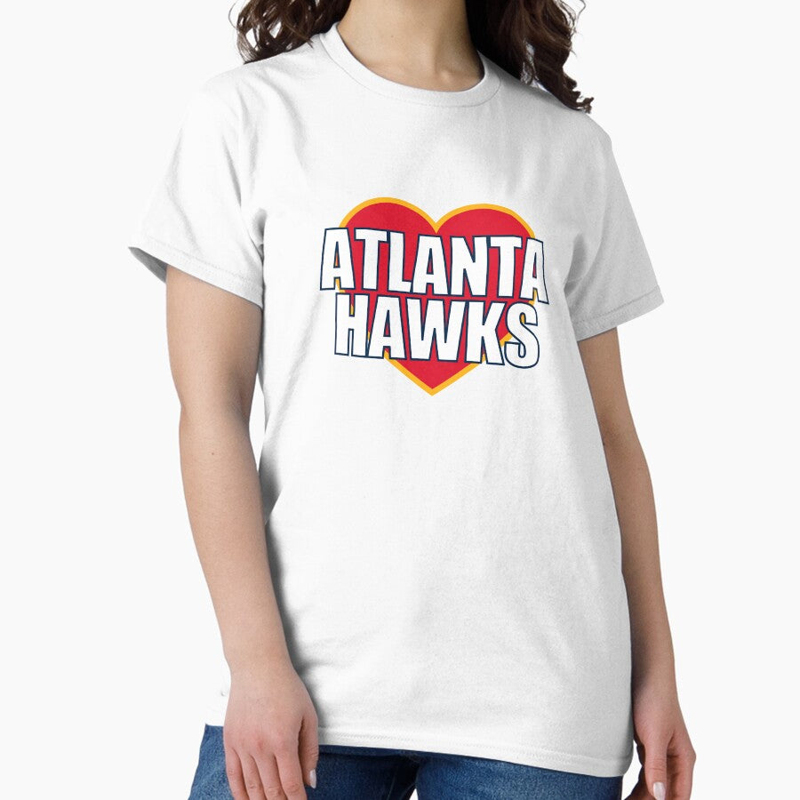 Atlanta Hawks Heart Classic T-Shirt