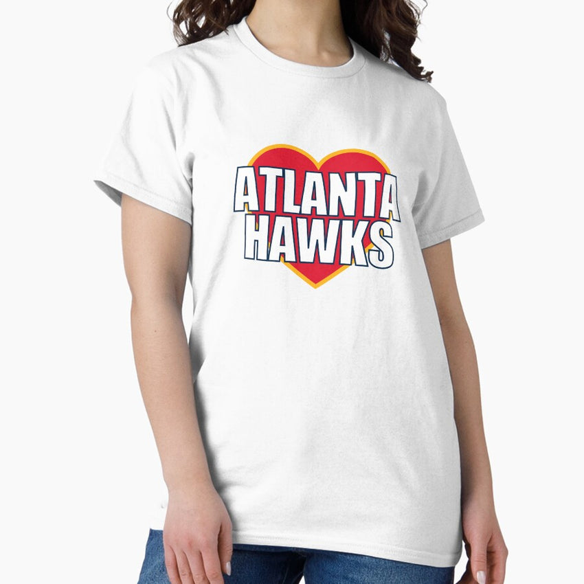Atlanta Hawks Heart Classic T-Shirt