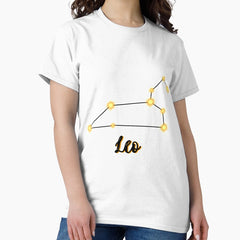 Leo Zodiac Sign - Orange Classic T-Shirt