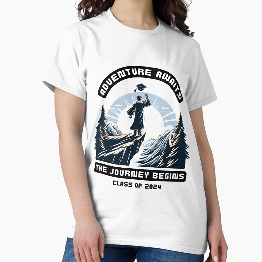Adventure Awaits Graduation Dawn Journey Begins Classic T Shirt