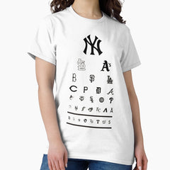 Baseball - M L B Eye Chart - Great Poster Idea! Classic T-Shirt
