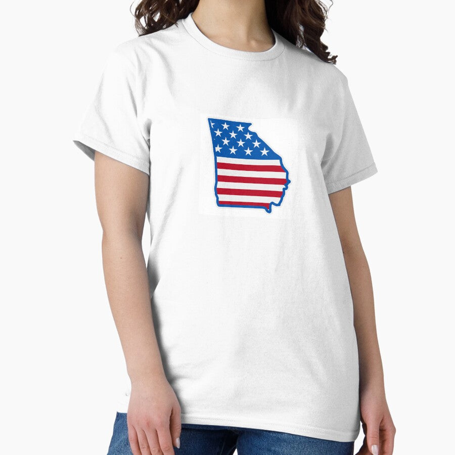 American Flag Georgia Classic T-Shirt