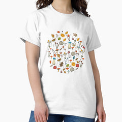 Autumn Botanical Mustard Classic T-Shirt
