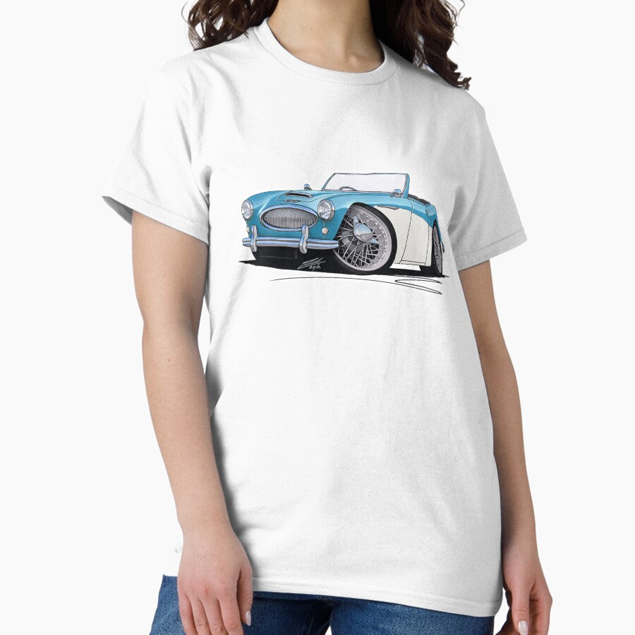 Austin-Healey 3000 Blue/White Classic T-Shirt