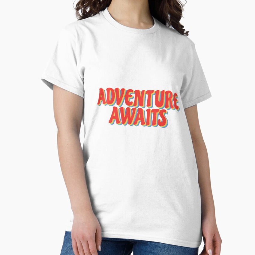 Adventure Awaits Trippy Classic T Shirt