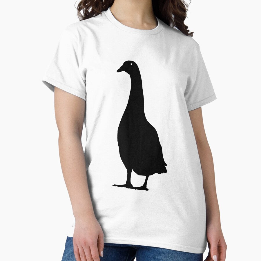Goose Black Silhouette Animal Pet Cool Style Classic T Shirt