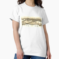 Aerial View of Duluth, Minnesota (1883) Classic T-Shirt