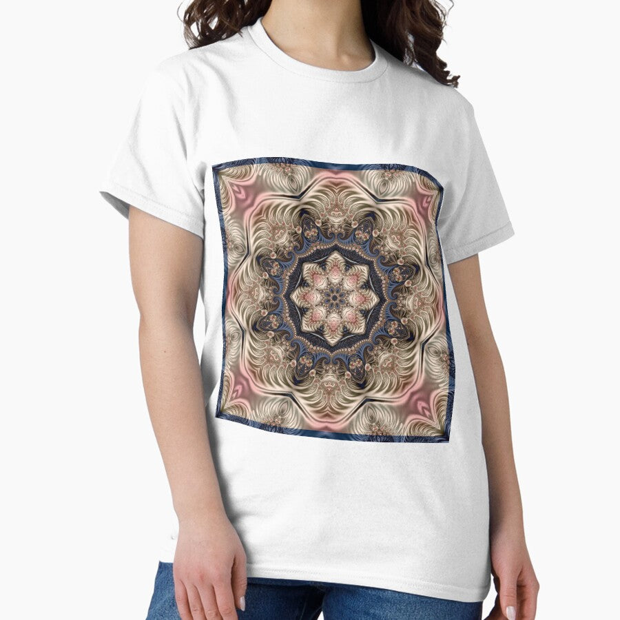 Fractal Flower Kaleidoscope Classic T-Shirt
