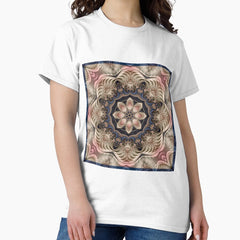 Fractal Flower Kaleidoscope Classic T-Shirt