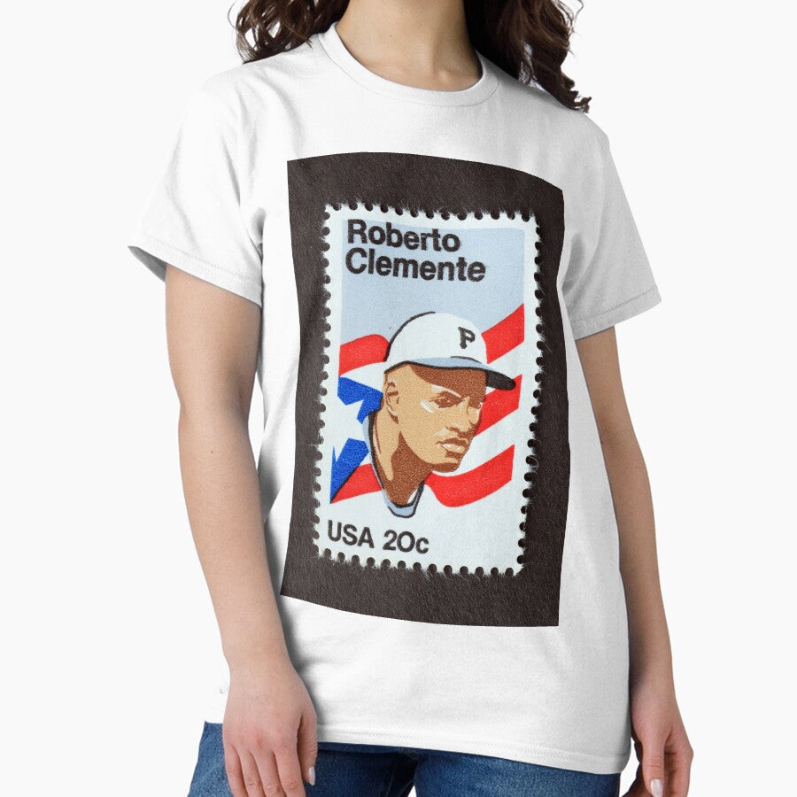 1984 20¢ Roberto Clemente Postage Stamp Classic T-Shirt