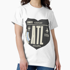 ATL Atlanta airport black badge Classic T-Shirt