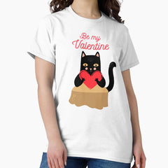 Be my valentine cat Classic T-Shirt