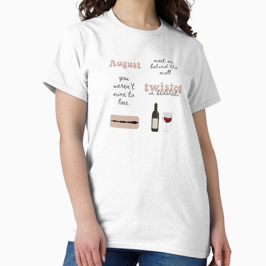 August Sticker Pack Taylor Swift Folklore Classic T Shirt