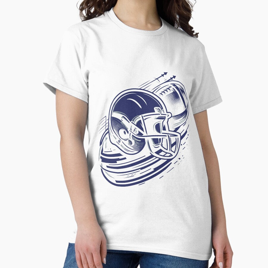 American football simple design Classic T-Shirt