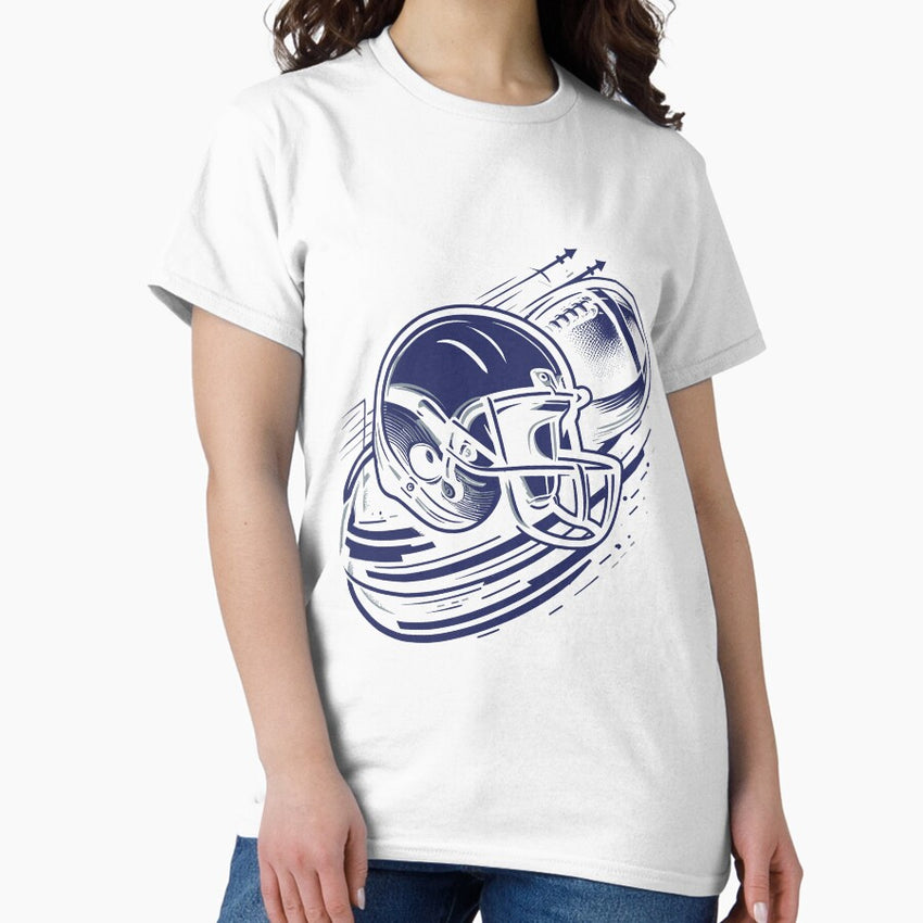 American football simple design Classic T-Shirt