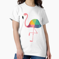 Rainbow Flamingo Classic T Shirt