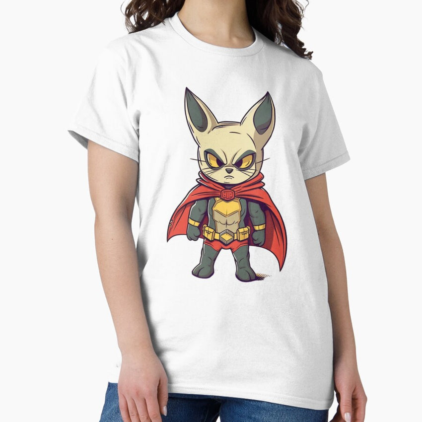 Angry cat superhero Classic T-Shirt