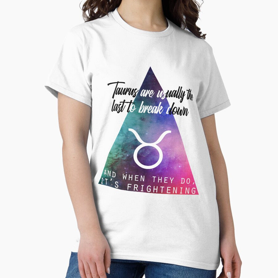 Geometrical Taurus Zodiac Sign Quote Classic T-Shirt