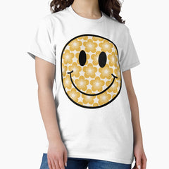 yellow flower smiley Classic T-Shirt