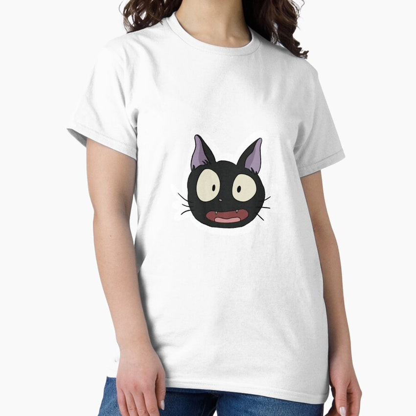Jiji Cat Shocked Face Classic T Shirt