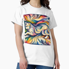 Abstract Hand Smeared Cat Classic T Shirt