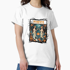 Halloween Zodiac Sign Pisces lo Classic T-Shirt
