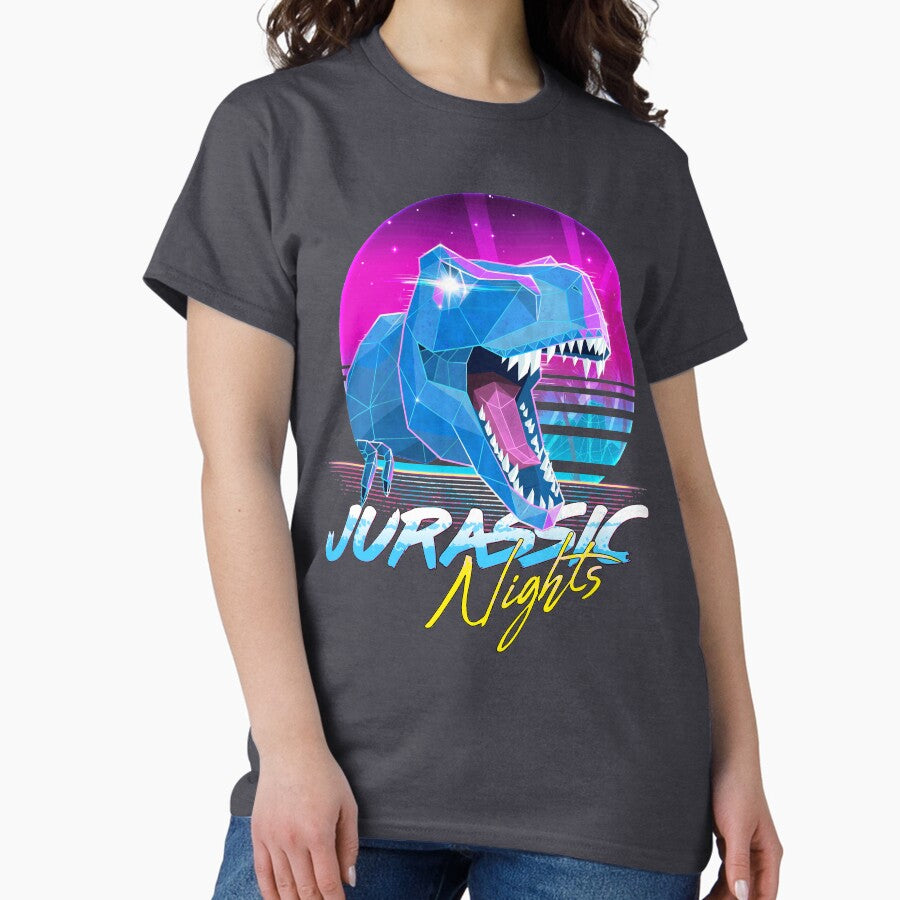 Rad T Rex Jurassic Nights Classic T Shirt