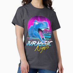 Rad T Rex Jurassic Nights Classic T Shirt