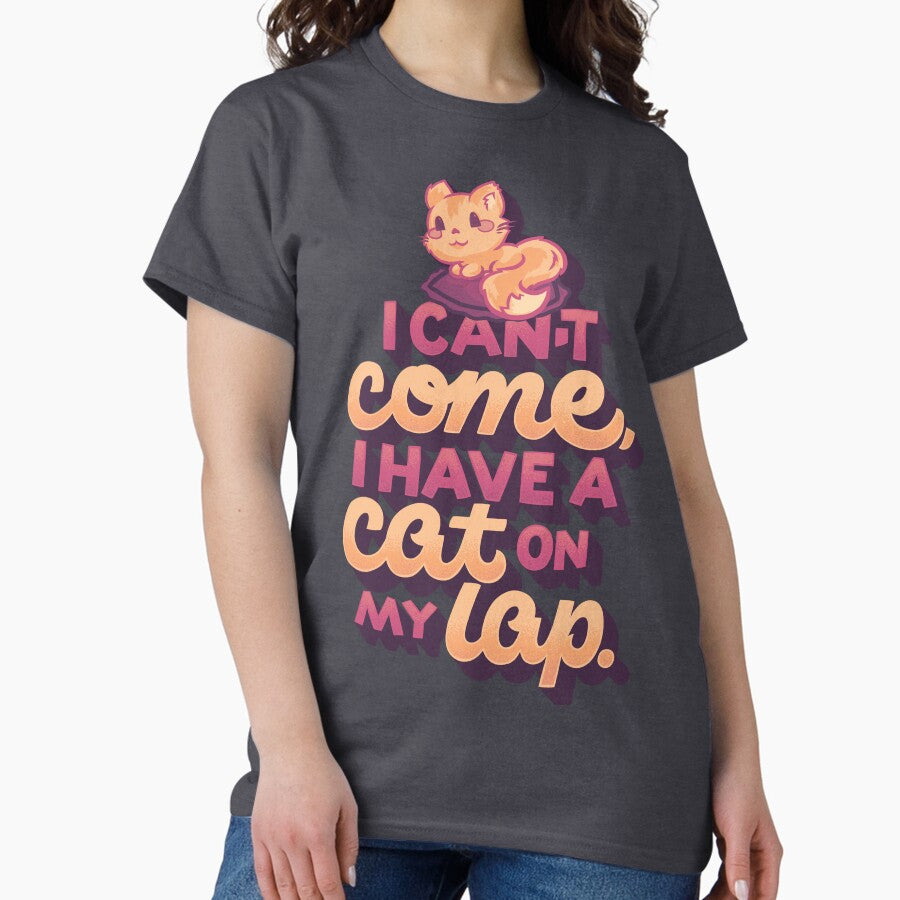 Cat On My Lap Classic T-Shirt