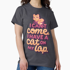 Cat On My Lap Classic T-Shirt