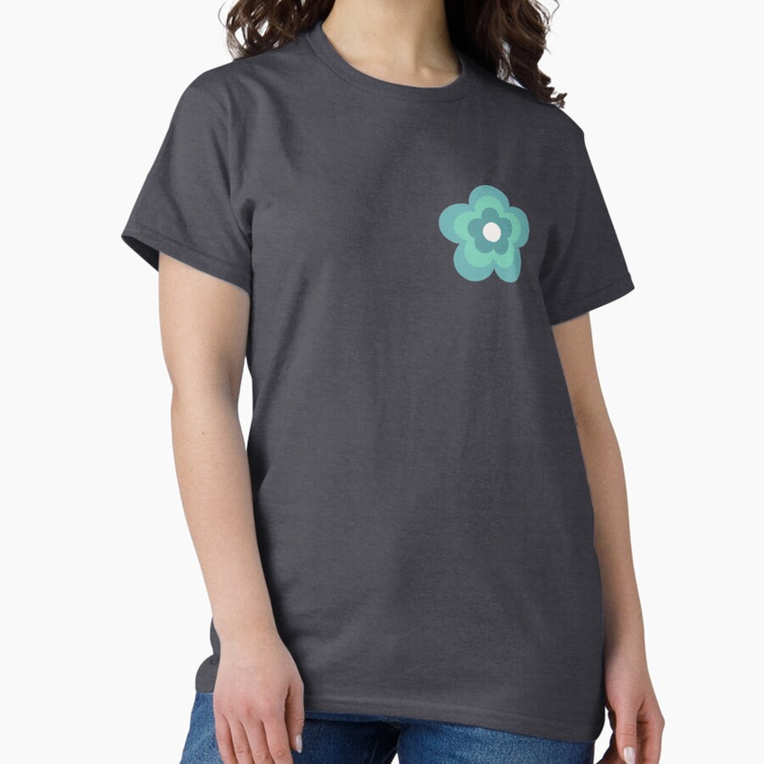 Simple Green Flower Classic T-Shirt