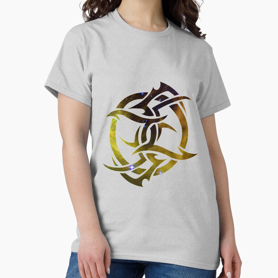 Gemini zodiac sign stars background Classic T-Shirt